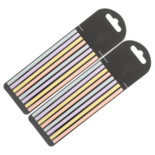 HOUDERCO 2Taschen Pet Farben Lesestreifen für Notizbücher Aesthetic Sticky Tabs für Schule Büro von HOUDERCO