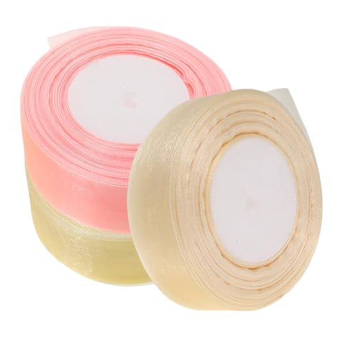 HOUDERCO 3 Rollen Organza Geschenkband Yards Transparente Mesh Ribbons für Diy Bastelprojekte Hochzeitsdekorationen Kuchenverpackungen und Blumensträuße HOUDERCO 3 Rollen Organza Geschenkband Yards Transparente Mesh Ribbons für Diy Bastelprojekte Hochzeitsdekorationen Kuchenverpackungen und Blumensträuße von HOUDERCO