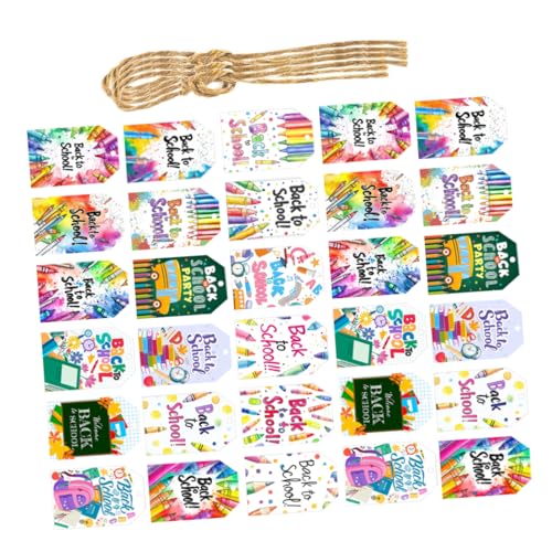 HOUDERCO 3 Sätze Einzigartige Hängende Dekorationen mit Vorgebohrten Löchern und Jute Schnur für Schulfeiern und Klassenzimmer Events von HOUDERCO