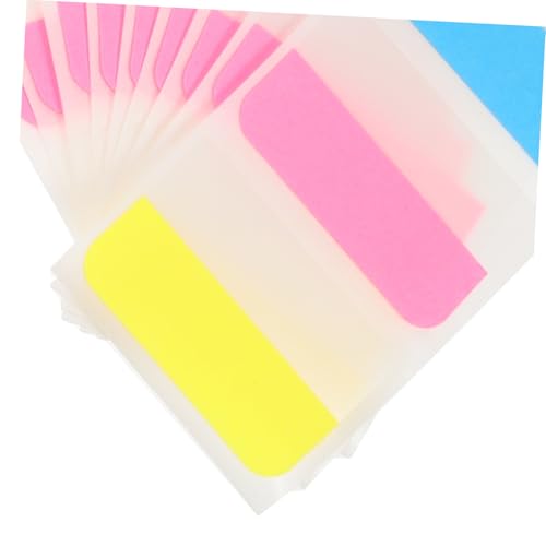 HOUDERCO 3 Sätze Selbstklebende Indexseiten Marker Haftnotizen Farbige Page Marker Sticker für Büro Schule Haushalt Beschreibbare Etiketten zum Markieren und Organisieren von Notizen und von HOUDERCO