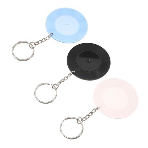 HOUDERCO 3 Stück Schallplatten Untersetzer Ohrmuscheln Für Neugeborene Sonnenbrillen Nasenpads Musik Schlüsselanhänger Lochplatte Schlüsselanhänger Kaminsims Kleiderbügel von HOUDERCO