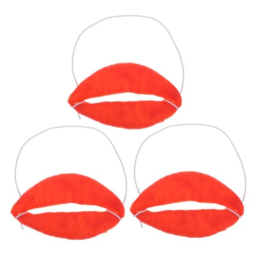 HOUDERCO 3 Stück Teiliges Cosplay Lippen Mund Requisiten Rote Große Bühne Spaßmaske für Karneval Aprilscherz Fasching Lustige Verkleidung Komfortabel Auffälliges Party Accessoire HOUDERCO 3 Stück Teiliges Cosplay Lippen Mund Requisiten Rote Große Bühne Spaßmaske für Karneval Aprilscherz Fasching Lustige Verkleidung Komfortabel Auffälliges Party Accessoire von HOUDERCO