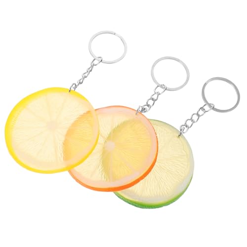 HOUDERCO 3 Süße Zitronen-taschenanhänger: Schlüsselanhänger-zubehör Aus Kunstfrüchten Für Frauen, Stilvolle Geldbörsenanhänger Für Schlüssel/rucksäcke/handtaschen HOUDERCO 3 Süße Zitronen-taschenanhänger: Schlüsselanhänger-zubehör Aus Kunstfrüchten Für Frauen, Stilvolle Geldbörsenanhänger Für Schlüssel/rucksäcke/handtaschen von HOUDERCO