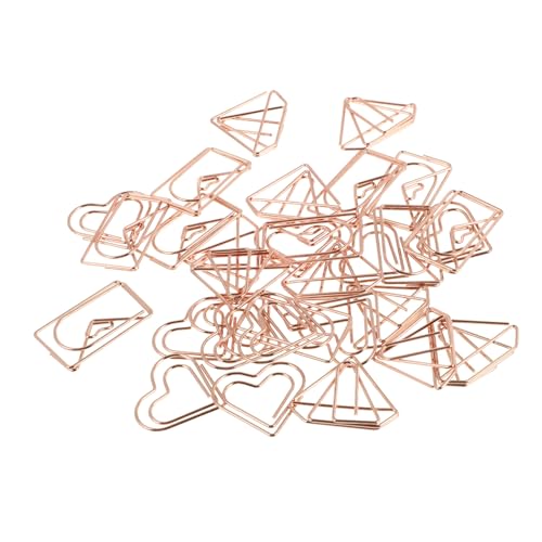 HOUDERCO 30 Stück Teiliges Metall papierklammer Roségold mit Umschlag design Langlebige Kleine Büroklammern für Schule Büro und Dokumentenorganisation Stilvolle Schreibwaren HOUDERCO 30 Stück Teiliges Metall papierklammer Roségold mit Umschlag design Langlebige Kleine Büroklammern für Schule Büro und Dokumentenorganisation Stilvolle Schreibwaren von HOUDERCO