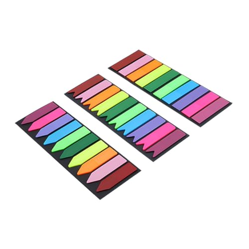 HOUDERCO 300Stücke Klebende Buchmarkierungen Multifunktionale Lesezeichen Bunten Farben für Schule Büro und Zuhause Selbstklebende Tabs zur Einfachen Organisation und Kennzeichnung von HOUDERCO