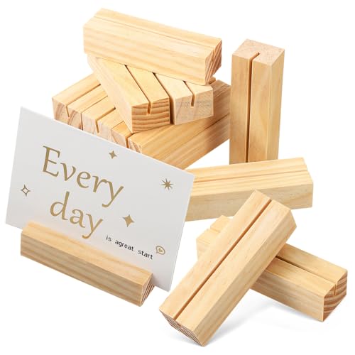 HOUDERCO 30Stücke Holz Kartenhalter für Tischnummern und Menükarten Stabiler Tischkartenhalter für Hochzeiten Restaurants und Veranstaltungen Rustikales Design HOUDERCO 30Stücke Holz Kartenhalter für Tischnummern und Menükarten Stabiler Tischkartenhalter für Hochzeiten Restaurants und Veranstaltungen Rustikales Design von HOUDERCO