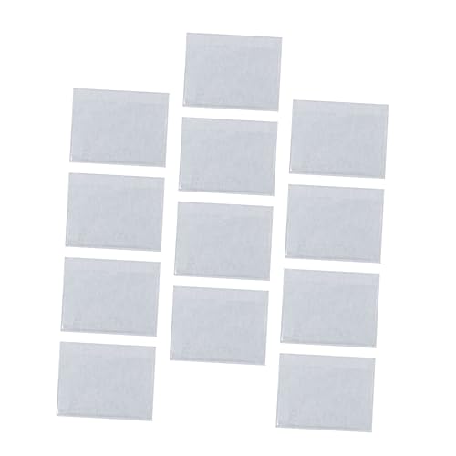 HOUDERCO 30Stücke Selbstklebende Kartenhalter für Visitenkarten Transparent Schutz für Karten für Organisation und Beschriftung im Büro oder Zuhause von HOUDERCO
