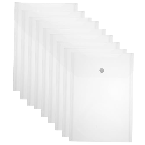 HOUDERCO 30Stücke Transparent Dokumentenaufbewahrungstaschen Praktische und Tragbare Klarsichtbeutel mit Abgerundeten Ecken für Kunst und Unterlagen von HOUDERCO