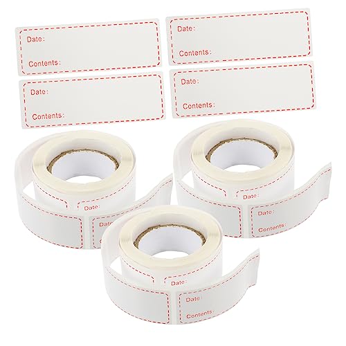 HOUDERCO 3Rollen Lebensmittelaufkleber Abnehmbare Selbstklebende für Beschriften von Dosen Flaschen und Gläsern Vielseitig Einsetzbar HOUDERCO 3Rollen Lebensmittelaufkleber Abnehmbare Selbstklebende für Beschriften von Dosen Flaschen und Gläsern Vielseitig Einsetzbar von HOUDERCO