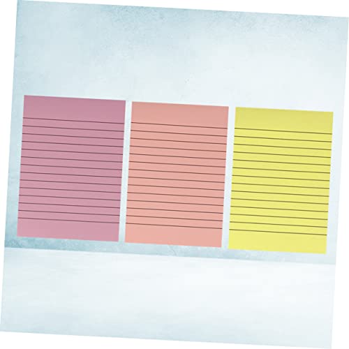 HOUDERCO 3Stücke Notizblock Pack Langlebige Notizen für Effizientes Arbeiten für Büro und Schule Leuchtende Rot pro Notizbuch von HOUDERCO