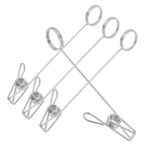 HOUDERCO 4 Stück Teiliges Multifunktionale Doppelte Kartenhalter Clips Metall Foto und Memo Clips für Notizen Tischkarten und Blumenkarten für Büro Schule und Zuhause von HOUDERCO
