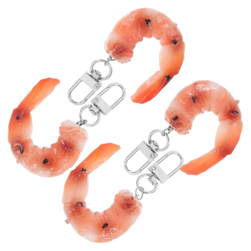 HOUDERCO 4 Stück Teiliges Realistische Nachbildung Garnelen Schlüsselanhänger aus Robustem Taschen und Rucksackanhänger für Jungen Kreative Food Charms als Originelle Dekoration HOUDERCO 4 Stück Teiliges Realistische Nachbildung Garnelen Schlüsselanhänger aus Robustem Taschen und Rucksackanhänger für Jungen Kreative Food Charms als Originelle Dekoration von HOUDERCO