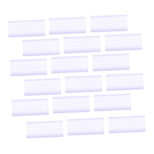 HOUDERCO 40 Stück PVC Transparente Preisschildhalter Bogenförmiger Preisschildständer mit Clip Geeignet für Supermarkt regale und Warenanzeige Langlebig und Leicht zu Beschriften Lang HOUDERCO 40 Stück PVC Transparente Preisschildhalter Bogenförmiger Preisschildständer mit Clip Geeignet für Supermarkt regale und Warenanzeige Langlebig und Leicht zu Beschriften Lang von HOUDERCO