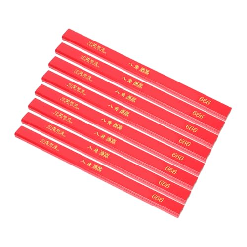 HOUDERCO 48Stücke Achteckige Holzarbeiten Bleistifte Flache Carpenter Marker für Bauprojekte für Schreiner und Bauherrn Professionelles Markierungstool von HOUDERCO