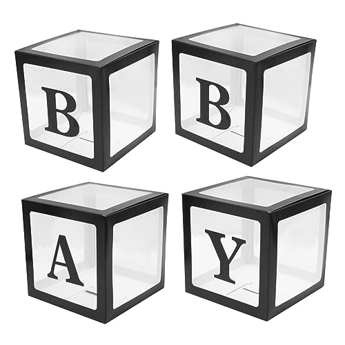 HOUDERCO 4Stücke Ballonbox für Babygeburtstag Transparente Displaybox Teiliges für Kinderparty Dekoration Vielseitig Einsetzbar für Kreative Arrangements HOUDERCO 4Stücke Ballonbox für Babygeburtstag Transparente Displaybox Teiliges für Kinderparty Dekoration Vielseitig Einsetzbar für Kreative Arrangements von HOUDERCO