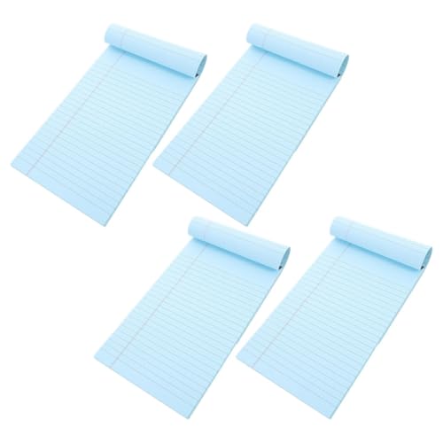 HOUDERCO 4Stücke Teiliges Notizblock Set Tragbarer Abreißbarer Notizblock für Studenten Liniertes Papier Praktisch für Büro und Schule von HOUDERCO