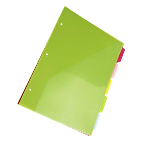HOUDERCO 5 Stück Teiliges Ordnerset mit Trennblättern und Taschen Kunststoff Ordnertrennblätter für Einfache Dokumentenorganisation Langlebig für Büro und Zuhause HOUDERCO 5 Stück Teiliges Ordnerset mit Trennblättern und Taschen Kunststoff Ordnertrennblätter für Einfache Dokumentenorganisation Langlebig für Büro und Zuhause von HOUDERCO