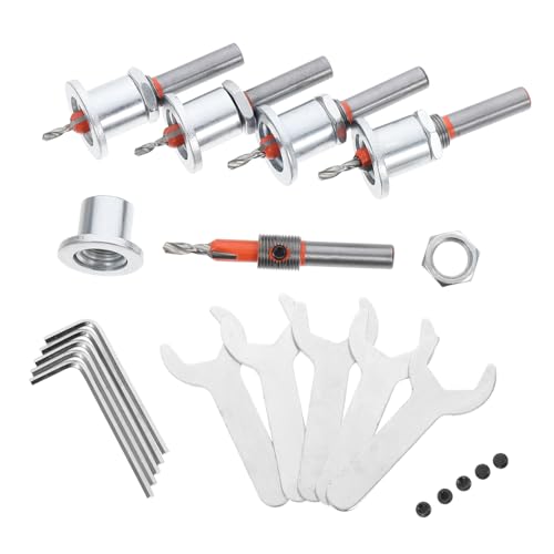 HOUDERCO 5 Stück Teiliges Senkbohrer Set mit Einstellbarem Tiefenanschlag für Präzise Holzbohrungen für Spanplatte Sperrholz Hartholz und Weichholz Hochwertigem Gefertigt HOUDERCO 5 Stück Teiliges Senkbohrer Set mit Einstellbarem Tiefenanschlag für Präzise Holzbohrungen für Spanplatte Sperrholz Hartholz und Weichholz Hochwertigem Gefertigt von HOUDERCO