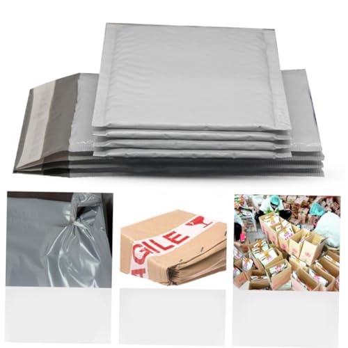 HOUDERCO 50Stücke Graue Selbstklebende Versandtaschen Mailer Umschläge für Sicheren Versand Stoßfest und Kratzfest für HOUDERCO 50Stücke Graue Selbstklebende Versandtaschen Mailer Umschläge für Sicheren Versand Stoßfest und Kratzfest für von HOUDERCO
