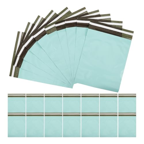 HOUDERCO 50Stücke Selbstverschluss Versandtaschen Wasserdichte Pe Pakettaschen für Kleidung Reißfest und Langlebig für Expressversand und von HOUDERCO