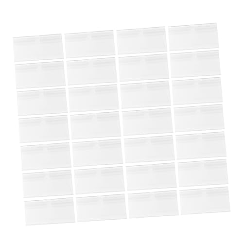 HOUDERCO 50Stücke Wiederverwendbare Etikettenhalter aus PVC Transparent für Einzelhandel zur und Produktkennzeichnung Geschäften und Supermärkten von HOUDERCO