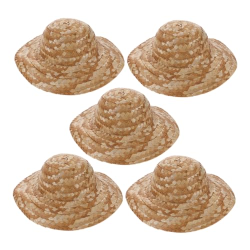 HOUDERCO 5St Strohhutmalerei Handgemalter Hut Puppenhut Stilvoller Hut Strapazierfähiger Hut Leichter Hut Damen-Strohhut Babypuppenmütze Mini-Zylinder DIY-Hüte Strohhut selber bemalen HOUDERCO 5St Strohhutmalerei Handgemalter Hut Puppenhut Stilvoller Hut Strapazierfähiger Hut Leichter Hut Damen-Strohhut Babypuppenmütze Mini-Zylinder DIY-Hüte Strohhut selber bemalen von HOUDERCO