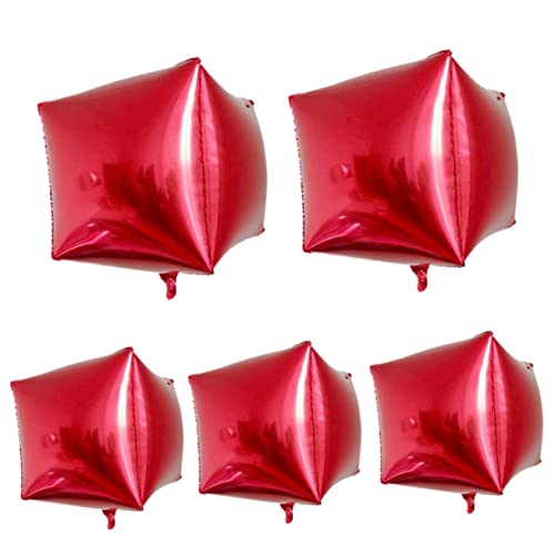 HOUDERCO 5Stücke Aluminium Folienballons Quadratische Ballons für Geburtstagsfeiern und Feste Goldene Party HOUDERCO 5Stücke Aluminium Folienballons Quadratische Ballons für Geburtstagsfeiern und Feste Goldene Party von HOUDERCO