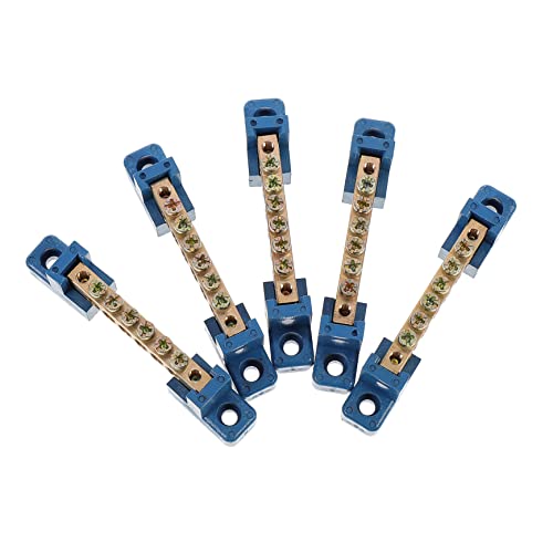 HOUDERCO 5Stücke Messing Terminal Block Verteilerklemme für Auto Boot Yacht Hochwertige Anschlussdose für Stromverteilung Klemmen für Sichere Verbindung HOUDERCO 5Stücke Messing Terminal Block Verteilerklemme für Auto Boot Yacht Hochwertige Anschlussdose für Stromverteilung Klemmen für Sichere Verbindung von HOUDERCO