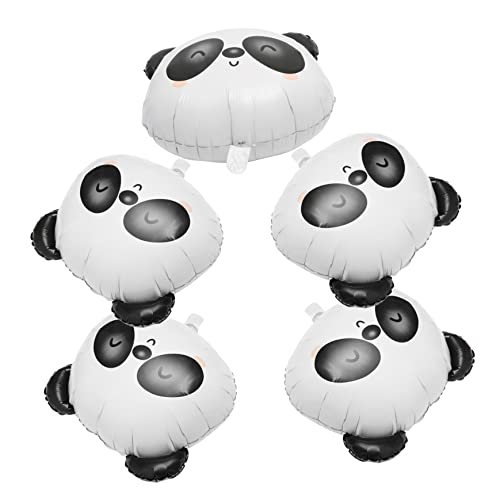 HOUDERCO 5Stücke Panda Folienballons Exquisites Party für Kindergeburtstage Langlebig und Sicher für Sommerfeiern und Tier Themenpartys von HOUDERCO