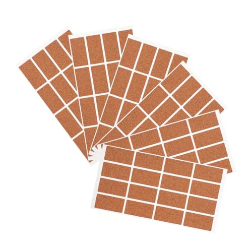 HOUDERCO 6 Blatt Multifunktionales Journal-aufkleber Wasserdichte Leere Beschriftungen DIY Blanketikettenaufkleber Einfache Schaltetiketten Für Kreatives Schreiben Und Organisation von HOUDERCO