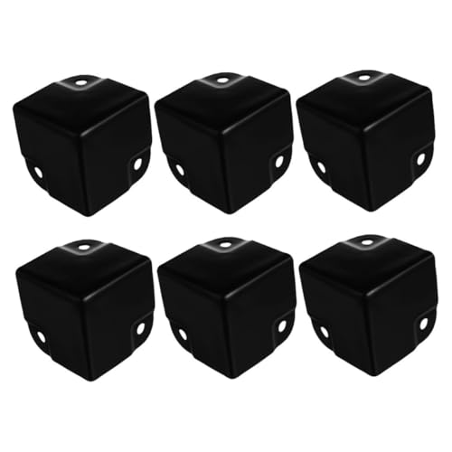 HOUDERCO 6 Stück Metall Eckenschutz für Boxen Eckenschutz für Lautsprecher und Kabinettboxen Langlebige und Einfach zu Installierende Schutzkanten für Verschiedene Projekte von HOUDERCO