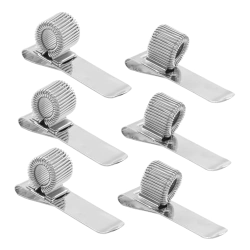 HOUDERCO 6 Stück Teiliges Metall Pen Holder Clips Federspannung Nickelbeschichtet Manganstahl Stifthalter Vielseitig für Notizbücher Schreibtische Klemmbretter Geeignet für Schüler Lehrer HOUDERCO 6 Stück Teiliges Metall Pen Holder Clips Federspannung Nickelbeschichtet Manganstahl Stifthalter Vielseitig für Notizbücher Schreibtische Klemmbretter Geeignet für Schüler Lehrer von HOUDERCO