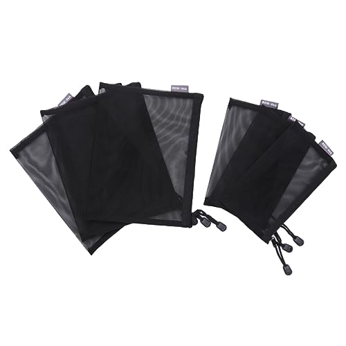 HOUDERCO 6 Stück Teiliges Schwarze Transparente Mesh Dateiordner mit Reißverschluss Wiederverwendbare Robuste Dokumententaschen in Atmungsaktive Tragbare Aufbewahrung für Büro und Schule HOUDERCO 6 Stück Teiliges Schwarze Transparente Mesh Dateiordner mit Reißverschluss Wiederverwendbare Robuste Dokumententaschen in Atmungsaktive Tragbare Aufbewahrung für Büro und Schule von HOUDERCO