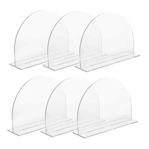 HOUDERCO 6 Stück Teiliges Transparente Tischschilder für Hochzeiten DIY Platzkarten Wiederverwendbar Praktisch und Elegant für Hochzeitsdekoration und Feiern HOUDERCO 6 Stück Teiliges Transparente Tischschilder für Hochzeiten DIY Platzkarten Wiederverwendbar Praktisch und Elegant für Hochzeitsdekoration und Feiern von HOUDERCO