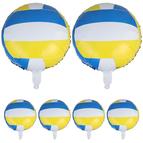 HOUDERCO Volleyball-ballon-dekorationen Für Die Seniorennacht 6 Stück Aufblasbare Volleyball-themenballons Für Die Party HOUDERCO Volleyball-ballon-dekorationen Für Die Seniorennacht 6 Stück Aufblasbare Volleyball-themenballons Für Die Party von HOUDERCO