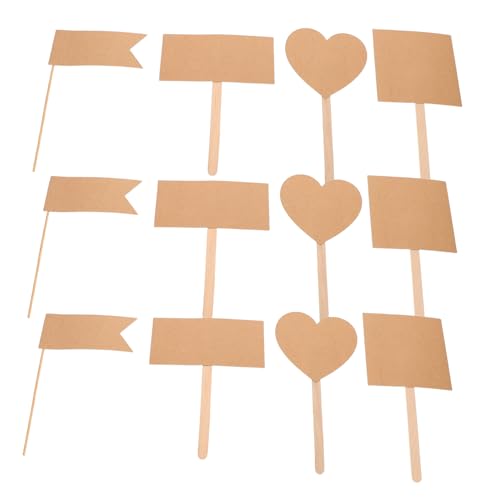 HOUDERCO 60 Stück Kuchendekorationen Aus Kraftpapier: Leere Dekorationsmarker Für Geburtstags-cupcakes – Selbst Eingesetzte Picks in Verschiedenen Formen HOUDERCO 60 Stück Kuchendekorationen Aus Kraftpapier: Leere Dekorationsmarker Für Geburtstags-cupcakes – Selbst Eingesetzte Picks in Verschiedenen Formen von HOUDERCO