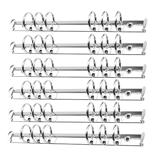 HOUDERCO 6Stücke Metall Ringbuch Ringe Loose Leaf Binder Clips Teiliges Silber für Scrapbooking Notizen und Bürobedarf HOUDERCO 6Stücke Metall Ringbuch Ringe Loose Leaf Binder Clips Teiliges Silber für Scrapbooking Notizen und Bürobedarf von HOUDERCO