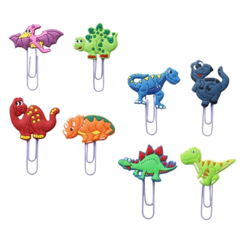 HOUDERCO 8 Stück Teiliges Dinosaurier Büroklammer Kleine Bunte Papierklammern Niedliche Cartoon Lesezeichen Clips Praktische Dokumentenklammern für Schule und Büro Zufällige Farbe HOUDERCO 8 Stück Teiliges Dinosaurier Büroklammer Kleine Bunte Papierklammern Niedliche Cartoon Lesezeichen Clips Praktische Dokumentenklammern für Schule und Büro Zufällige Farbe von HOUDERCO