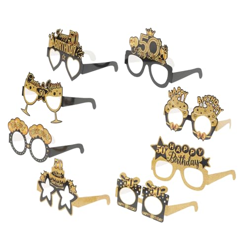 HOUDERCO 8 Stück Teiliges Kreative Geburtstagsbrillen Papierbrillen für Partydekorationen Lustige Fotokabinen Requisiten für Erwachsene Accessoires zur Feier Des Besonderen Tages HOUDERCO 8 Stück Teiliges Kreative Geburtstagsbrillen Papierbrillen für Partydekorationen Lustige Fotokabinen Requisiten für Erwachsene Accessoires zur Feier Des Besonderen Tages von HOUDERCO