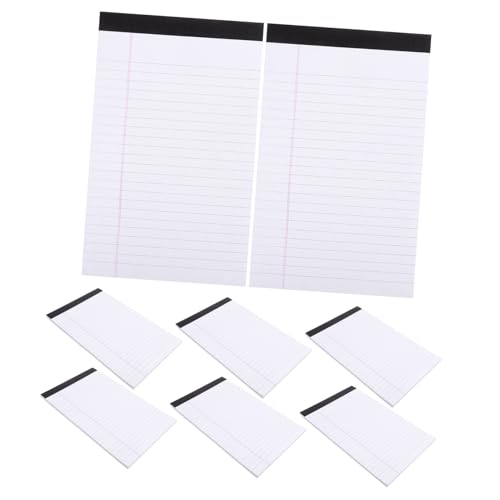 HOUDERCO 8 Stück Teiliges Notizblock Liniert To do Liste Schreibblock mit Perforation Weißer Legal Pad Stil für Büro Schule Home Office Vielseitiges Abreißbares Memo Pad HOUDERCO 8 Stück Teiliges Notizblock Liniert To do Liste Schreibblock mit Perforation Weißer Legal Pad Stil für Büro Schule Home Office Vielseitiges Abreißbares Memo Pad von HOUDERCO