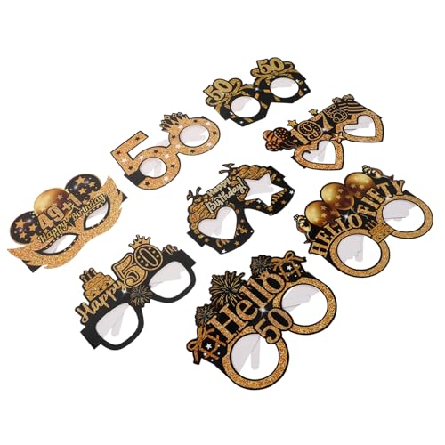 HOUDERCO 8 Stück Teiliges Papierbrillen für Geburtstag Lustige Partybrillen als Fotorequisiten Stabile und Wiederverwendbare Geburtstagsdeko Geeignet für Unvergessliche Feier mit Freunden HOUDERCO 8 Stück Teiliges Papierbrillen für Geburtstag Lustige Partybrillen als Fotorequisiten Stabile und Wiederverwendbare Geburtstagsdeko Geeignet für Unvergessliche Feier mit Freunden von HOUDERCO