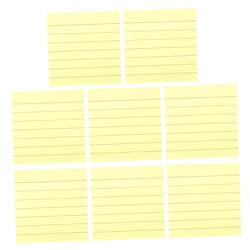 HOUDERCO 800Blätter Helle Klebrige Pads Selbstklebende Fluoreszenz Memo Notizen Gelbe Haftnotizen für To Do Listen und Wichtige Nachrichten für Büro und Schule von HOUDERCO