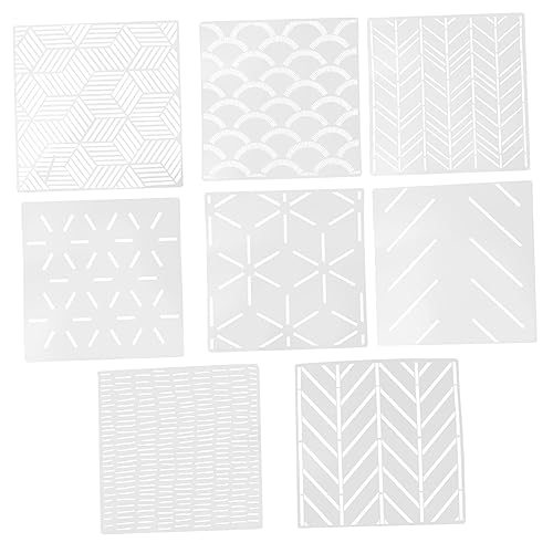 HOUDERCO 8Stücke Geometrische Wandmalerei Schablonen Wiederverwendbare DIY Malvorlagen für Wandgestaltung HOUDERCO 8Stücke Geometrische Wandmalerei Schablonen Wiederverwendbare DIY Malvorlagen für Wandgestaltung von HOUDERCO