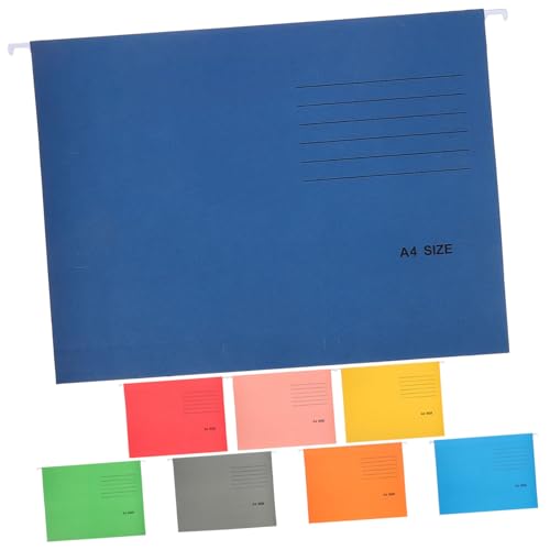 HOUDERCO 8Stücke Hängeregister Ordner Bunte Aktenhalter für Büroorganisation Stabiler Dokumenten Organizer mit Großer Kapazität für Rechnungen und HOUDERCO 8Stücke Hängeregister Ordner Bunte Aktenhalter für Büroorganisation Stabiler Dokumenten Organizer mit Großer Kapazität für Rechnungen und von HOUDERCO