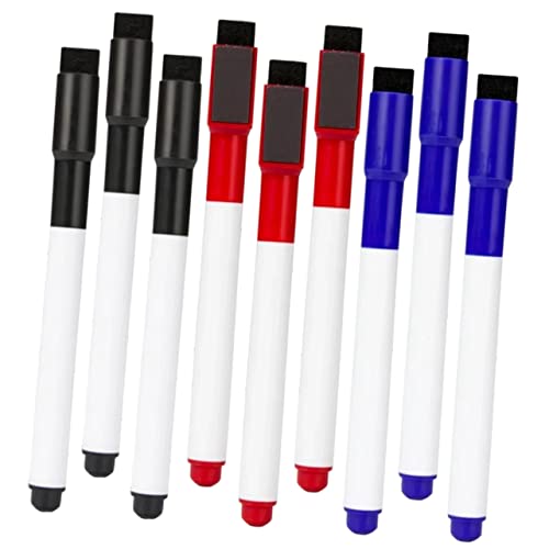 HOUDERCO 9Stücke Whiteboard Marker Trockene Radiermarker Für Schule Und Büro Wiederverwendbar Mit Radiergummi Für Präsentationen HOUDERCO 9Stücke Whiteboard Marker Trockene Radiermarker Für Schule Und Büro Wiederverwendbar Mit Radiergummi Für Präsentationen von HOUDERCO
