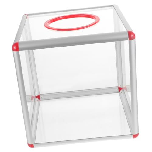 HOUDERCO Acryl Gewinnspielbox Klare Stimmzettelbox für Verlosungen Hochzeiten und Partys Robuste Lotteriekiste aus Hochwertigem Acryl für Besondere Anlässe von HOUDERCO