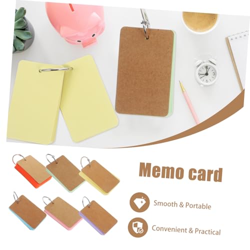 HOUDERCO Blanko Karteikarten Vintage Papier Leicht Tragbar Für DIY Notizen Lernkarten Kreatives Basteln Handgeschriebene Erinnerungskarten von HOUDERCO