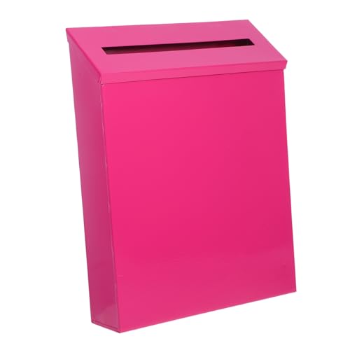 HOUDERCO Box Eisen Briefkasten Für Zuhause Vintage Wandhalterung Briefkästen Briefkastentür Ersatz Briefkastenmontage Rosy von HOUDERCO