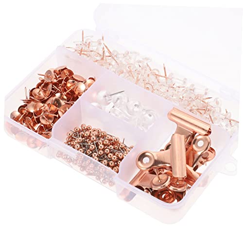 HOUDERCO Büroklammern Set mit Dekorativen Heftzwecken Roségold Multifunktionale Binder Clips für Bürobedarf Organisieren von Dokumenten und Materialien HOUDERCO Büroklammern Set mit Dekorativen Heftzwecken Roségold Multifunktionale Binder Clips für Bürobedarf Organisieren von Dokumenten und Materialien von HOUDERCO