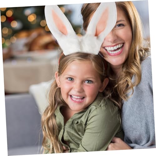 HOUDERCO Bunny Headband mit Weichen Hasenohren aus Leichtes Bequemes Haarband für Kostümpartys Fotoshootings und Festivals Formstabil und Geeignet für Verschiedene Frisuren von HOUDERCO